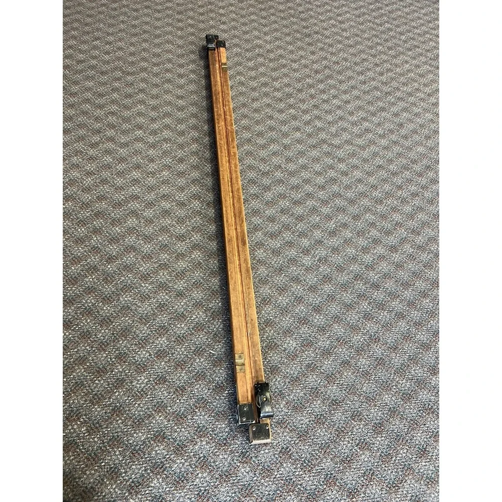 Vintage 11' WOOD MEASURING STICK grade rod rule surveying leveling story pole